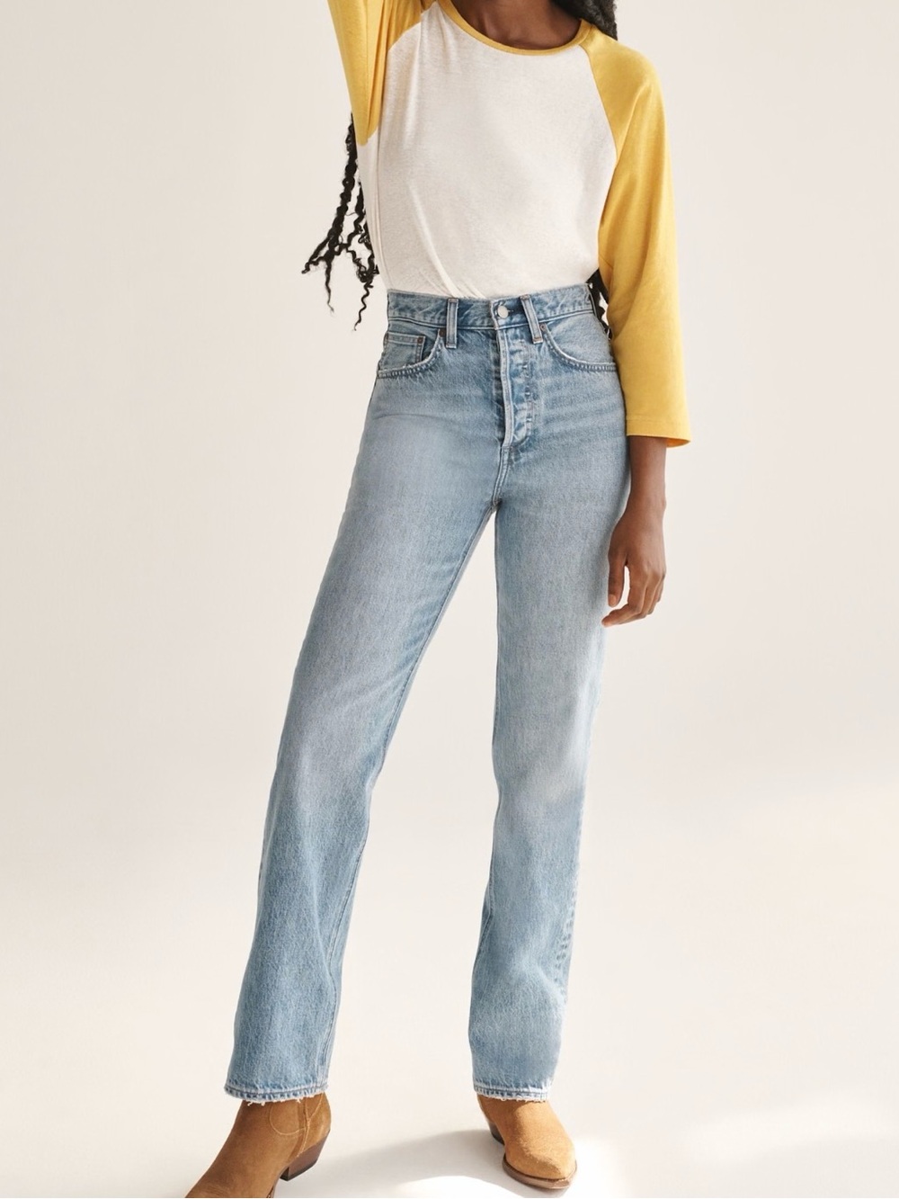 Aritzia Denim Forum The Joni High Rise Loose 29L Relaxed Straight Leg size 25
